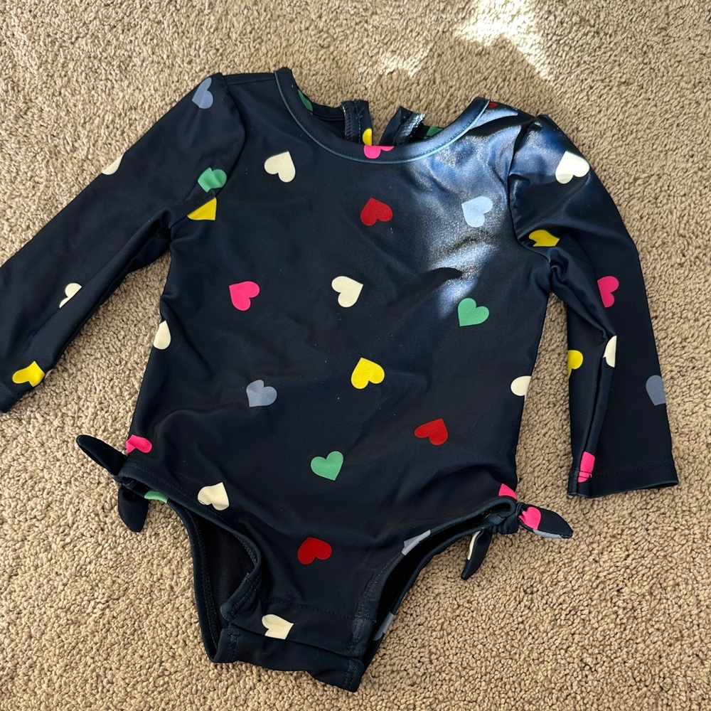GAP Navy Bodysuit with Colorful Accents